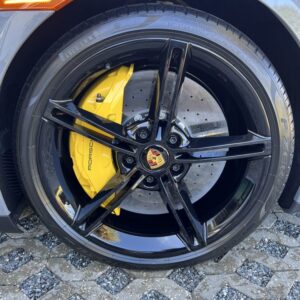 2023 Porsche Taycan GTS wheels and tires after cleaning